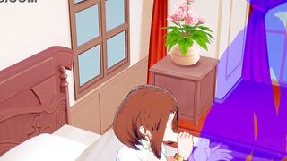 My Hero Academia Animated - Uraraka Bj and fuck - Japanese chinese Manga Hentai Sex Tape Game Porn