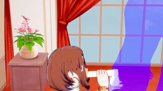 My Hero Academia Animated - Uraraka Bj and fuck - Japanese chinese Manga Hentai Sex Tape Game Porn