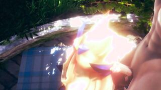 LOL Anime - Ahri And Syra 3Some with crazy sexy sex - Japanese oriental Manga Cartoon Sex Tape Game Porn