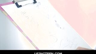 Usingteen - Free Use 19 Year Old Stepsister & mom Therapist For Stepbrother During Session - Blake Blossom, Lily Lane, Robby Echo