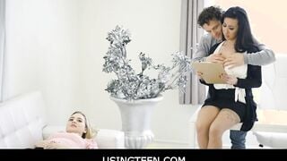 Usingteen - Free Use 19 Year Old Stepsister & mom Therapist For Stepbrother During Session - Blake Blossom, Lily Lane, Robby Echo