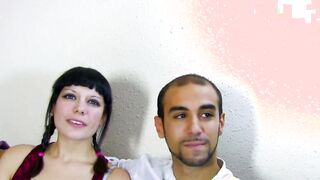 Arabian stud ride white foal deep into her cunt