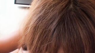 sexy chinese blows my dick deep in her throat then i cum lusty inside her face