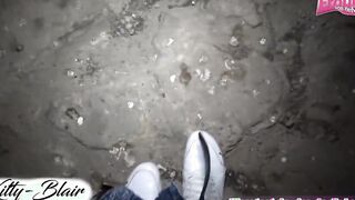 Outdoors amateur Sex under the bridge with german slim eighteen year older