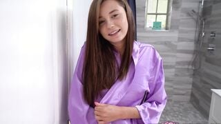Can't Resist My Teens Step-Daughter Bending Over inside the Toilet