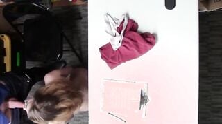 Blonde 19 Yo Offered Freedom into Exchange of Suck Mall Officer's Penis - Lifterx