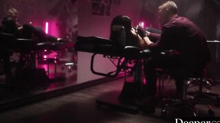 Deeper. Nina explores pleasure and pain with tattoo artist