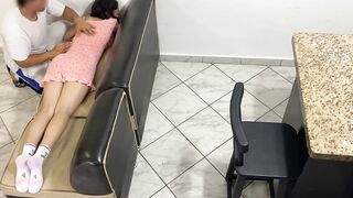 My step uncle told me that he would offer me a strokes and he started to strokve my cunt but I get turned on