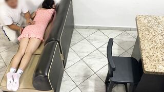 My step uncle told me that he would offer me a strokes and he started to strokve my cunt but I get turned on