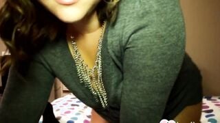 Showing Off step daughter gives a fantastic hand job into point of see