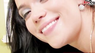British cute slim amateur cougar screwed with small hooters
