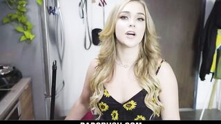 Curvy teen Kali Roses Makes A Deal With Stepdad