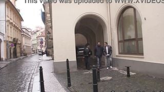 2 friends pick up older grandmother from the street