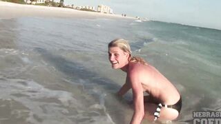 stunning florida 18 with small boobies loves to posing nude outdoor, especially at the beach