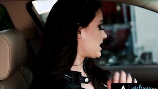 GIRLSWAY - Pervert Stalker Bangs Her Crush Riley Reid Before Getting Caught By A Cop
