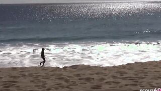 Adorable College sluts Lacy Pickup at Beach for First Casting Pounded