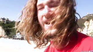 Adorable College sluts Lacy Pickup at Beach for First Casting Pounded