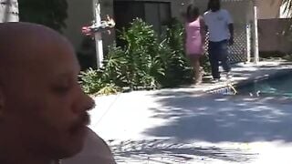 Same race bimbo penetrated to the bottom of her cunt