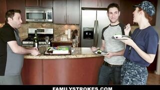 Military Cougar Lauren Phillips Seduces Her Stepson