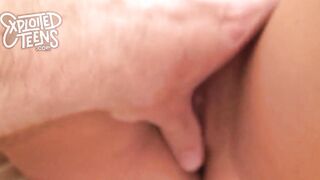Amateur with long hooters stars in her first porn