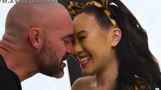 Thin oriental teenie Kimmy Kimm doesnt want candy she prefers long dick