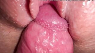 Close up pounded with my teens roommate and cum on bald cunt