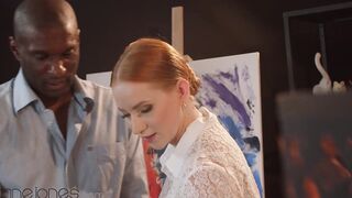 Dane Jones big black cock give Hottie ginger milf Kiara Lord romantic cumshot hardcore sex with long penis ebony stud