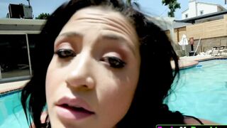 How to convince your stepfather not you to go to study? Facil showed him her jugs, blown his dick and nailed until he ejaculates
