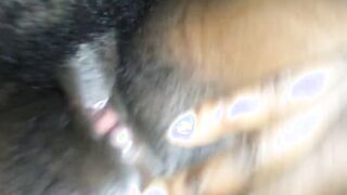 black MILF banged close up by BBC