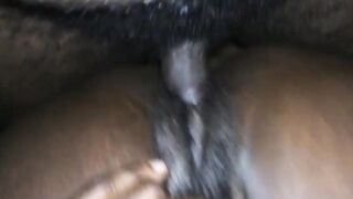 black MILF banged close up by BBC