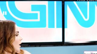 Big Tit news anchor dovefucks a coworker