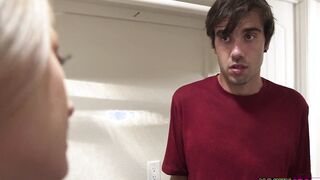 Kyler Quinn Stepbro Helps Her Put A Huge Load Into The Laundry