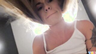 YNGR - Knightly Rose Records Herself Having Fun A Outdoor Toilet Before Taking On A bbc Back Home