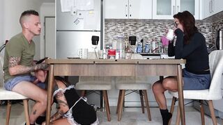 Banged the housekeeper inside front of his fiance! Very BEAUTY THOT!