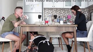 Banged the housekeeper inside front of his fiance! Very BEAUTY THOT!
