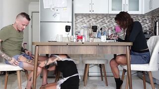 Banged the housekeeper inside front of his fiance! Very BEAUTY THOT!