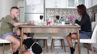Banged the housekeeper inside front of his fiance! Very BEAUTY THOT!