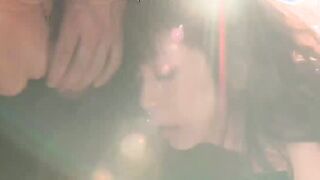 oriental and blonde milf banged! outside