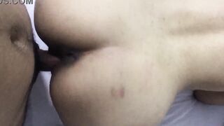 Cutie ex-wife eastern long butt doggy style rough sex