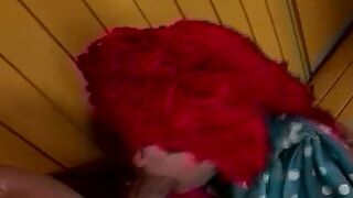 2 clowns laughingly screwed each other's holes