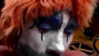 2 clowns laughingly screwed each other's holes