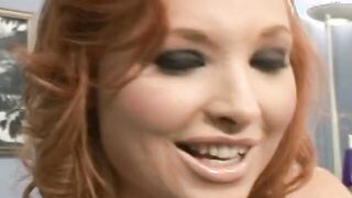 Red Head teenagers Vixen Vogel loves 3 way sex