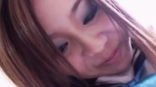 Skinny Japanese 18 Blows and Fucks a Rough Dick Dry
