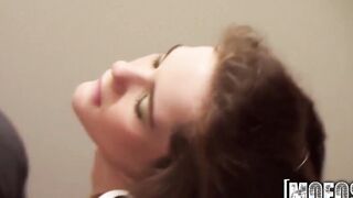 Mofos - 19 year old Yo sucks dick inside the changing room