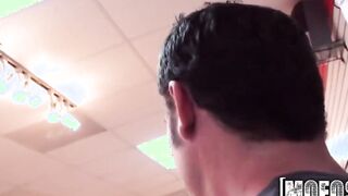 Mofos - 19 year old Yo sucks dick inside the changing room