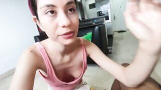 stepfather fills his step-daughter's cunt with cum