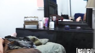 Mofos - Creepy dude films couple fucking Skank two