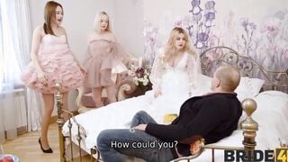 BRIDE4K. Foursome Goes Wrong so Wedding Called Off