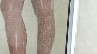 goddess Latina with a gorgeous pair of jugs is caught inside the shower