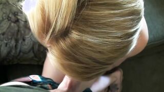 Home town thot is picked up at the bus stop in point of see suck & nailed